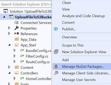 Manage Nuget package